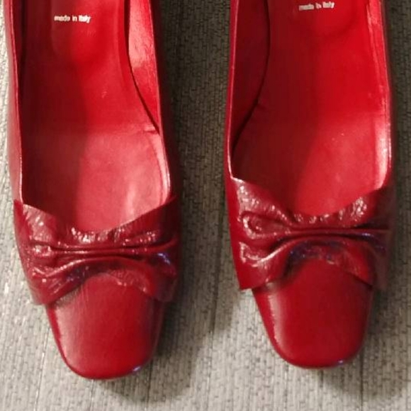Sigerson Morrison red leather pumps - Picture 9 of 12